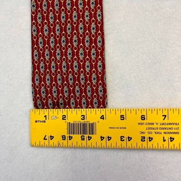 Paolo Design Paolo Gucci Necktie Mens Geometric Hand Finished Vintage Italy - Picture 6 of 11